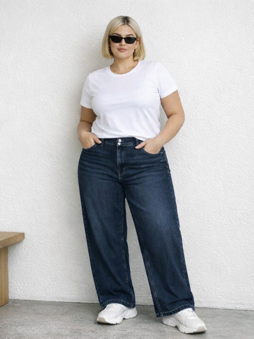 Lane Bryant High Rise Wide Leg Jeans Size 18 • BNWT • Dark Wash